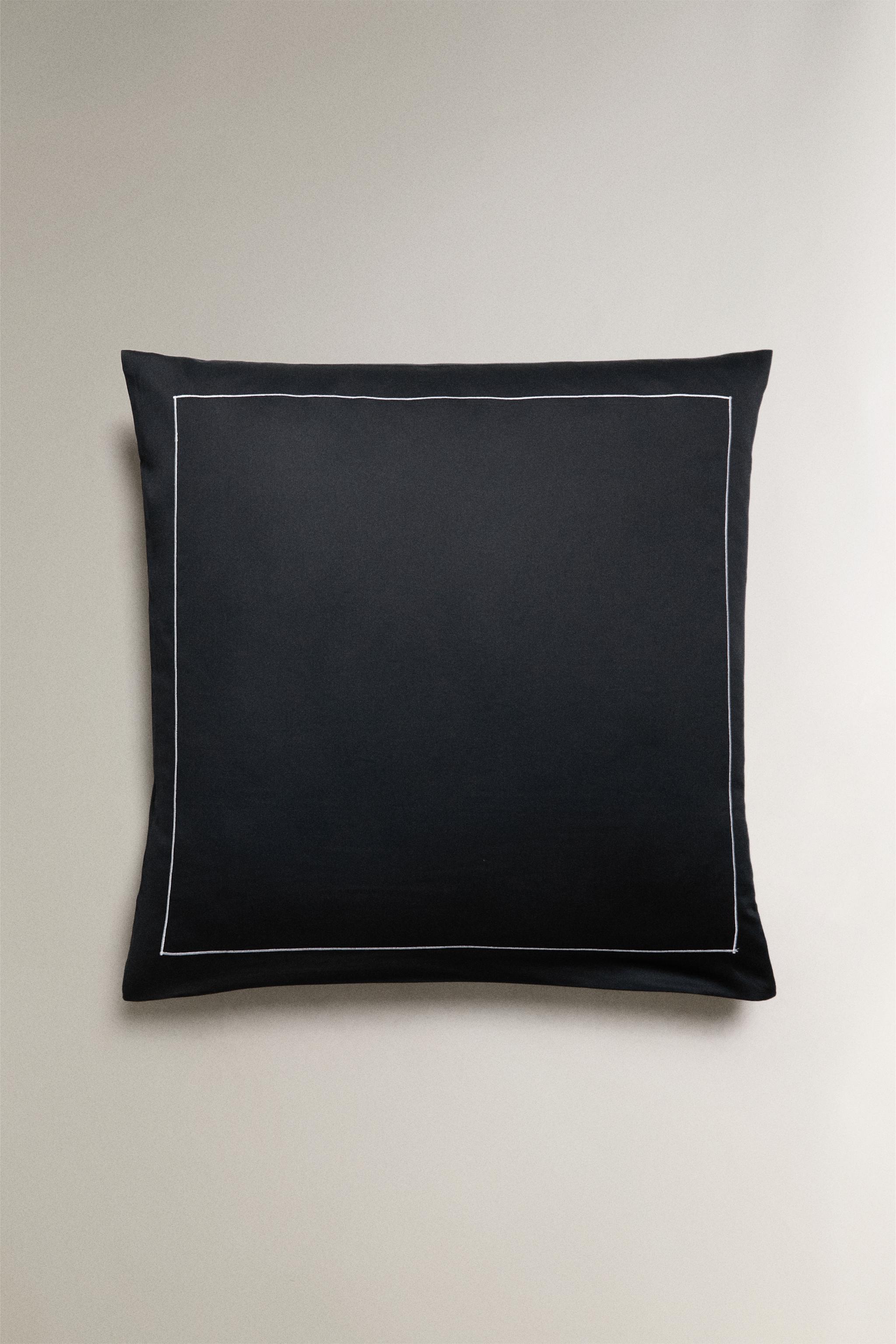 SATEEN PILLOWCASE WITH TRIM (500 THREAD COUNT)